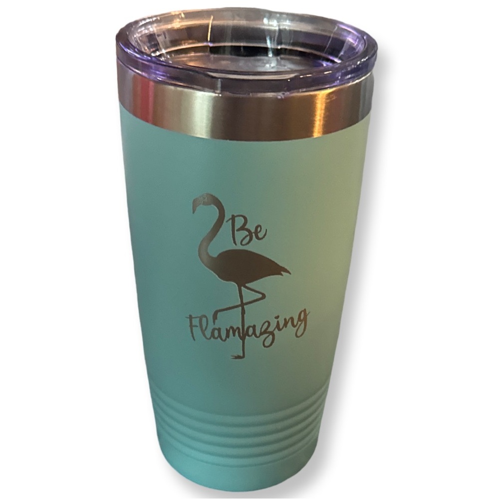 Be Flamazing Teal Tumbler